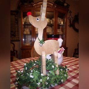 Holiday Rudolph Handcrafted Decor